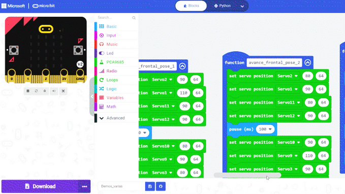 Noctis programming with micro:bit